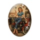 Cabochon Verre Ovale - pin up