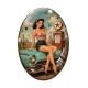 Cabochon Verre Ovale - pin up