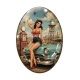 Cabochon Verre Ovale - pin up