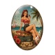 Cabochon Verre Ovale - pin up