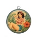 Pendentif Cabochon Argent - pin up