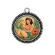 Pendentif Cabochon Argent - pin up