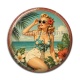 Cabochon Résine - pin up