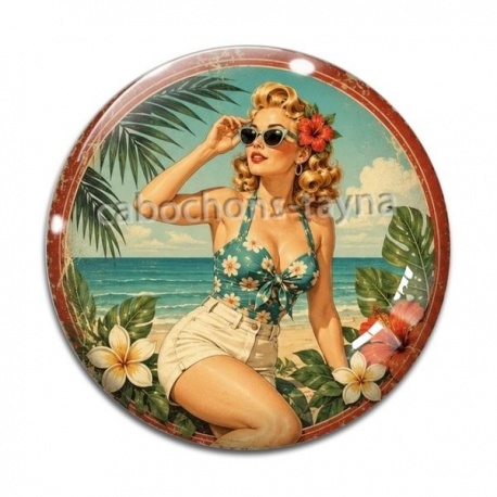 Cabochon Verre - pin up