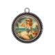 Pendentif Cabochon Argent - pin up