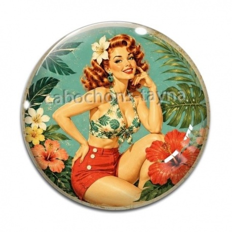 Cabochon Verre - pin up