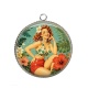 Pendentif Cabochon Argent - pin up
