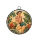 Pendentif Cabochon Argent - pin up