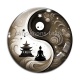 Cabochon Verre - bouddha méditation