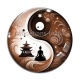 Cabochon Verre - bouddha méditation