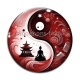 Cabochon Verre - bouddha méditation