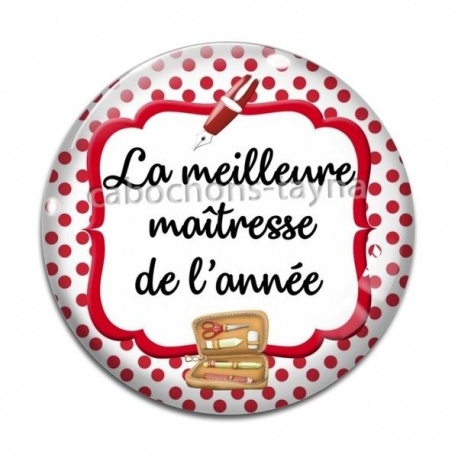 Cabochon Verre - meilleure maîtresse