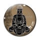 Cabochon Verre - bouddha méditation