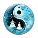 Cabochon Verre - bouddha méditation