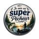 Cabochon Résine - je suis un super pêcheur