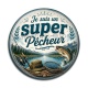 Cabochon Résine - je suis un super pêcheur