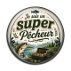 Cabochon Résine - je suis un super pêcheur