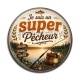 Cabochon Résine - je suis un super pêcheur
