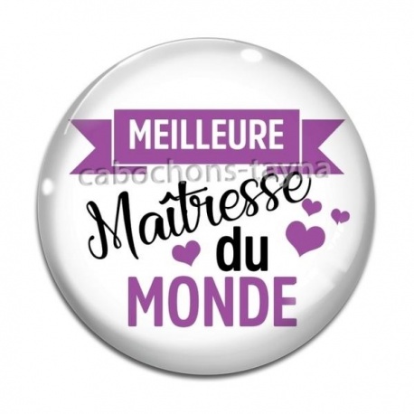 Cabochon Verre - meilleure maîtresse