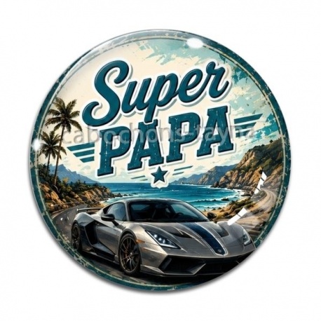 Cabochon Verre - super papa