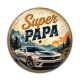 Cabochon Résine - super papa