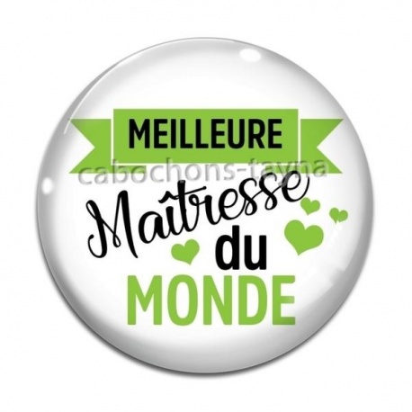 Cabochon Verre - meilleure maîtresse