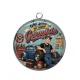 Pendentif Cabochon Argent - je suis un super garagiste