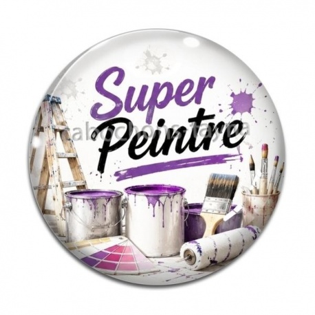Cabochon Verre - super peintre