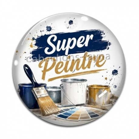 Cabochon Verre - super peintre