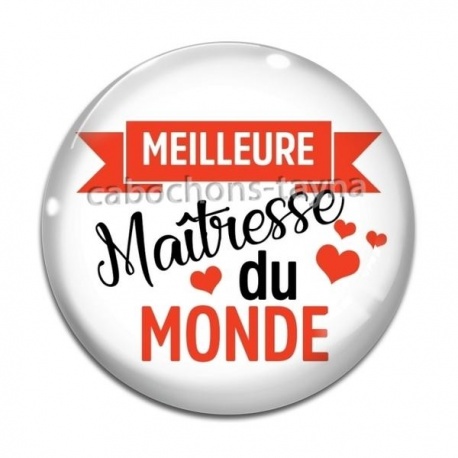 Cabochon Verre - meilleure maîtresse
