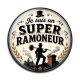 Cabochon Résine - je suis un super ramoneur