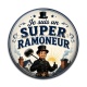 Cabochon Résine - je suis un super ramoneur