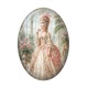 Cabochon Résine Ovale - femme marie Antoinette