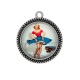 Pendentif Cabochon Argent - pin up