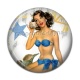 Cabochon Résine - pin up