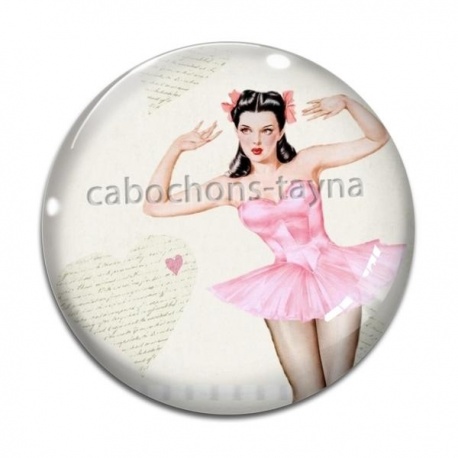 Cabochon Verre - pin up
