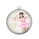 Pendentif Cabochon Argent - pin up
