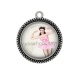 Pendentif Cabochon Argent - pin up