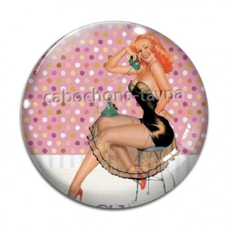 Cabochon Verre - pin up