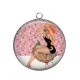 Pendentif Cabochon Argent - pin up