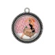 Pendentif Cabochon Argent - pin up