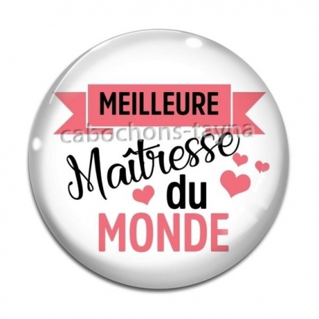 Cabochon Verre - meilleure maîtresse