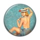 Cabochon Résine - pin up