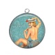 Pendentif Cabochon Argent - pin up