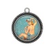 Pendentif Cabochon Argent - pin up