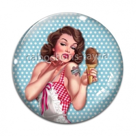 Cabochon Verre - pin up