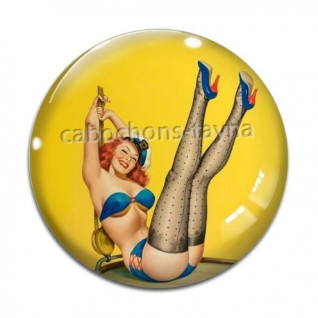 Cabochon Verre - pin up
