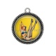 Pendentif Cabochon Argent - pin up