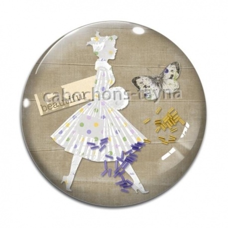 Cabochon Verre - pin up