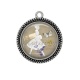 Pendentif Cabochon Argent - pin up